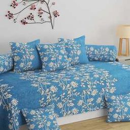 Printed 8 Piece Diwan Set-31