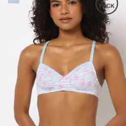 Pack of 2 Non Padded Non Wired Cotton Beginners Bra BB03K-image-27