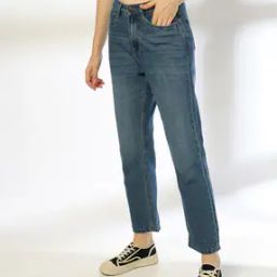 Women Mid-Wash Straight Fit Jeans-24