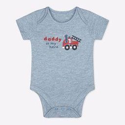 Cotton Bodysuit with Placement Typographic Print-picture-50