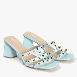 Studded Chunky Heeled Sandals-image-54
