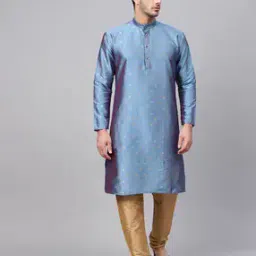 Mandarin-Collar Long Kurta-image-36