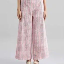 Cotton Palazzos with Semi-Elasticated Waist-picture-3