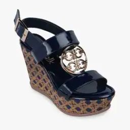 Women Open-Toe Wedges with Buckle Closure-43
