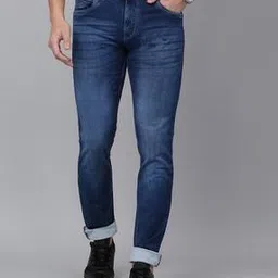cantabil Men Lightly Washed Straight Fit Jeans-picture-45