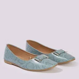 Women Reptilian Pattern Ballerina Shoes-picture-14