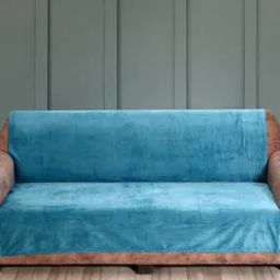 3-Seater Rectangular Velour Slip Cover-20