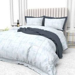 200 TC Abstract Print King-Size Bedsheet-image-5