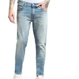 Acid Mid-Wash Slim Fit Jeans-image-15