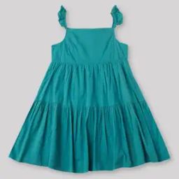 Square-Neck Tiered Dress-image-80