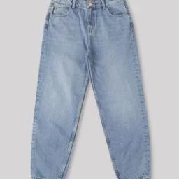 Girls Barrel Leg Denim Jeans-image-11