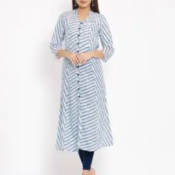 Striped Printed  A-line Kurta-picture-22