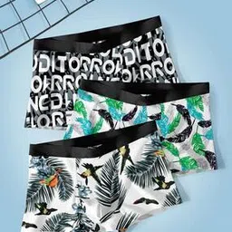 Pack of 3 Men Printed Trunks-image-8