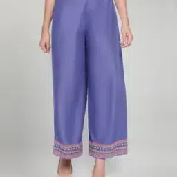 Printed Palazzo with Semi-Elasticated Waistband-image-130