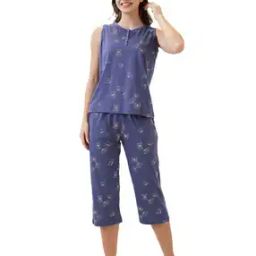 Women Printed Nightsuit Set-34