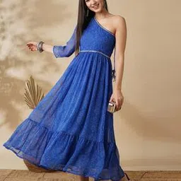 globus Women Bandhani Print Fit & Flared Dress-picture-19