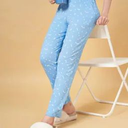 Women Micro Print Regular Fit Pyjamas-picture-12