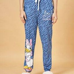 Women Printed Joggers with Drawstrings-image-4