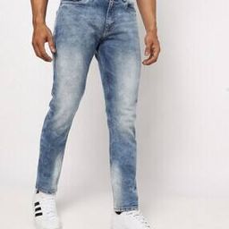 Mid-Wash Slim Jeans-image-13