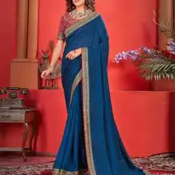 Women Embellished Saree with Tassels-image-83