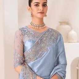 Women Embellished Saree with Sequin Accent-image-57