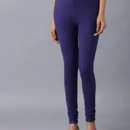 Solid Churidar with Elasticated Waistband-61