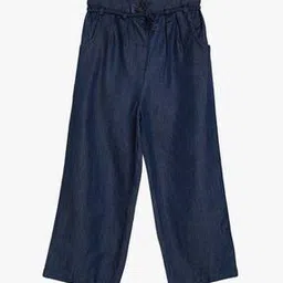 Relaxed Fit Mid-Rise Pants with Insert Pockets-image-0