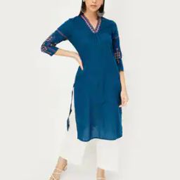 Women Embroidered Straight Kurta-picture-49