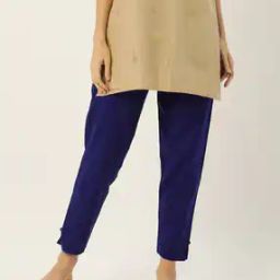 Women Flat Front Straight Fit Pants-image-81
