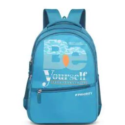 Typographic Print Backpack with Adjustable Strap-16