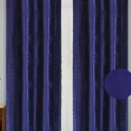 Room Darkening Self Design Print Embossed Curtain Set of 2-image-96