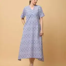 black & blah blah Aztec Fit and Flare Dress-picture-3