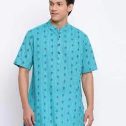 Printed Cotton Short Kurta-image-14