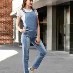 Women Dungarees with Button Accent-picture-37
