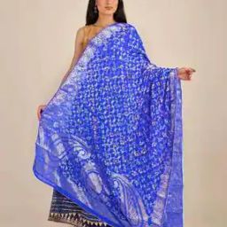 Women Paisley Print Bandhani Dupatta-picture-17