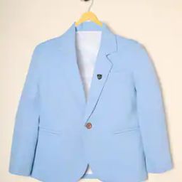 Men Single-Breasted Blazer with T-Shirt-image-40
