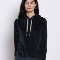 Women Hoodie with Ribbed Hem-image-8