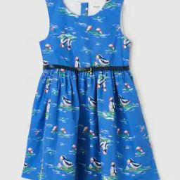 Girl Printed A-Line Dress-image-48