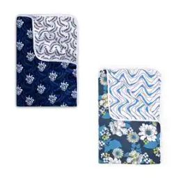 Set of 2 120 GSM Printed Reversible Single Dohars-4