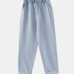 Girls Straight Fit Jeans with Insert Pockets-image-4