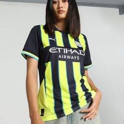 Manchester City Typographic Print Regular Fit Polo T-Shirt-image-5