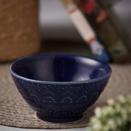 Nilaya Embossed Serving Bowl Small-29