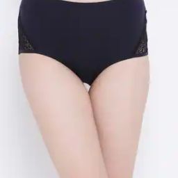 Cotton Spandex High-Waist Outer Elastic Hipster Panties-image-41