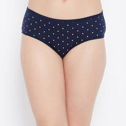 Cotton Spandex Medium Waist Outer Elastic Hipster Panties-image-35