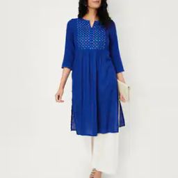 Embroidered A-Line Kurta-picture-46