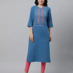 Women Embroidered Straight Kurta-picture-18