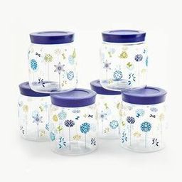 Set of 6 Printed Corsica Storage Jars with Lids-image-64