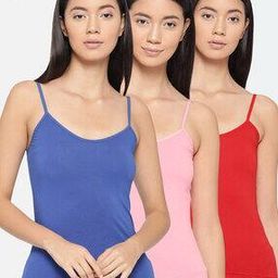 Pack of 3 Strappy Camisoles-image-54