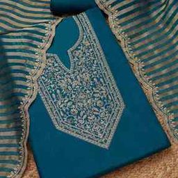 Women Embroidery Unstitched Dress Material-image-42