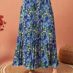 Women Floral A-line Skirt-image-2